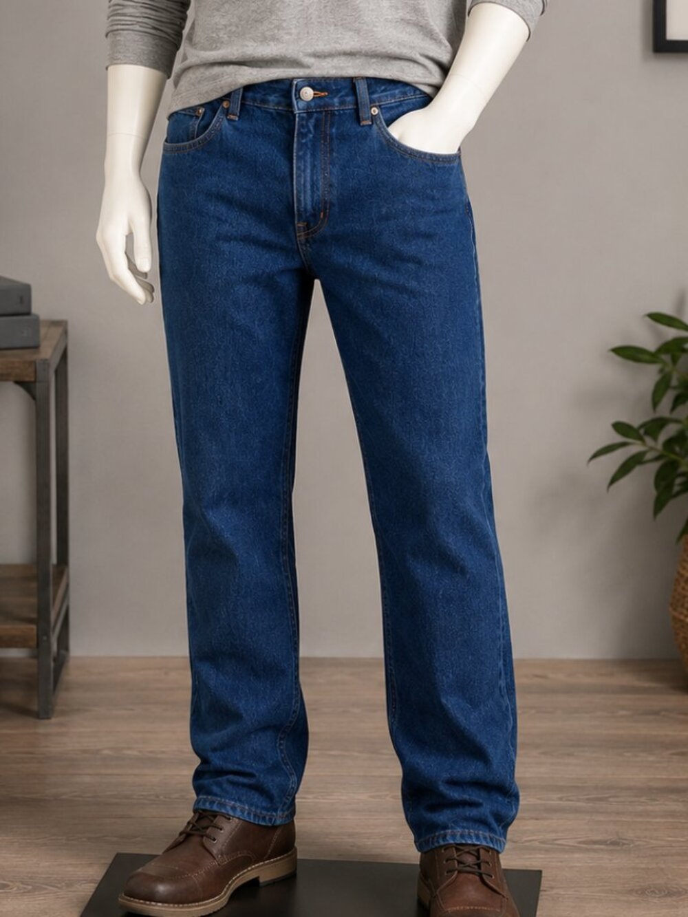 NWOT Men’s Rustler Blue Denim Jeans – Size 34x32